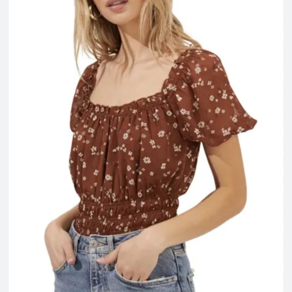 ASTR THE LABEL DITZY FLORAL BODYSUIT